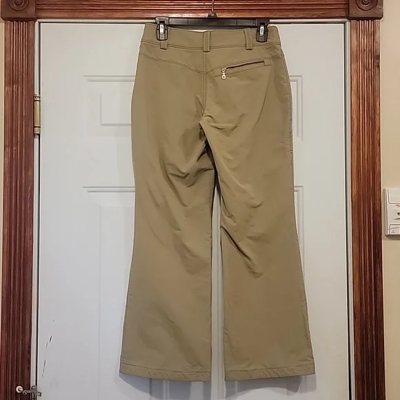 Athleta Brushed Lined Tan Hiking Outdoor Pants - Size 2P - Picture 2 of 9